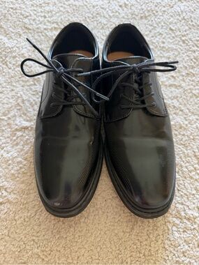 Boy’s Black Lace-Up Dress Shoes